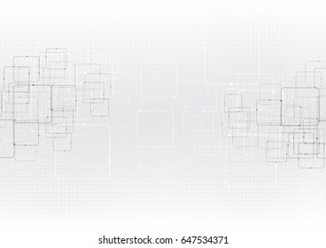 vector background abstract technology communication data Science