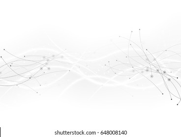 vector background abstract technology communication data Science