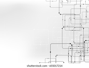 vector background abstract technology communication data Science