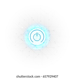 vector background abstract technology communication data Science