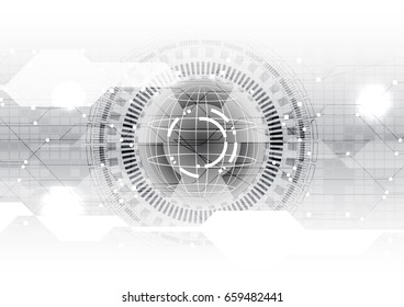 vector background abstract technology communication data Science