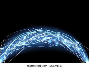 vector background abstract technology communication data Science