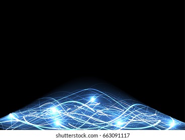 vector background abstract technology communication data Science