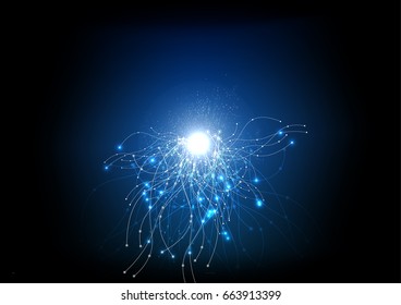 vector background abstract technology communication data Science