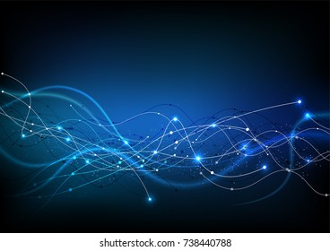 vector background abstract technology communication data Science