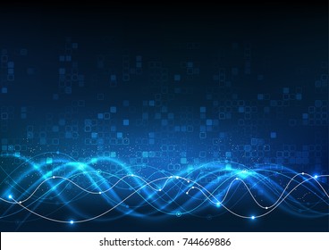 vector background abstract technology communication data Science