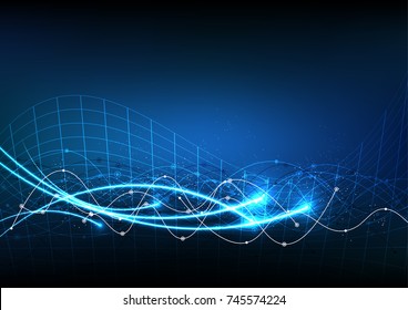 vector background abstract technology communication data Science