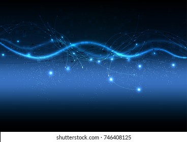 vector background abstract technology communication data Science