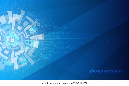 vector background abstract technology communication cyber security concept.