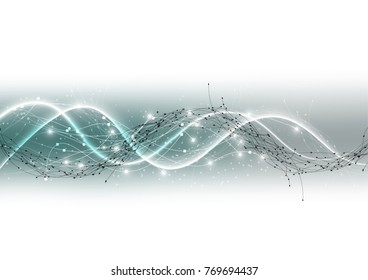 vector background abstract technology communication data Science