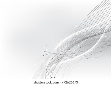 vector background abstract technology communication data Science