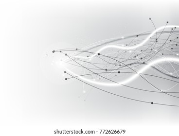 vector background abstract technology communication data Science