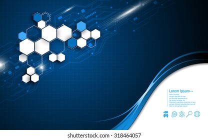 vector background abstract technology concept template design