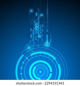 Vector background abstract technology  hi-tech communication concept