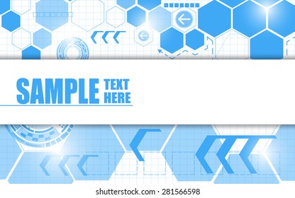 vector background abstract template technology