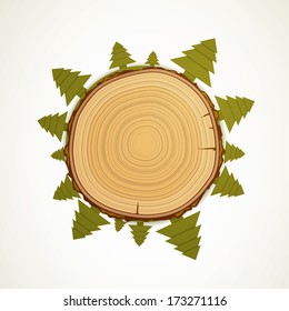 Vector Background of an Abstract Tree Background