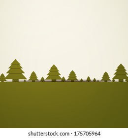 Vector Background of an Abstract Tree Background