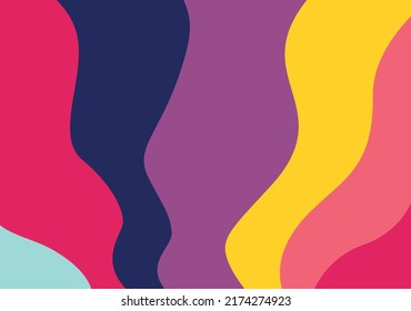 Patrón de plantilla de color vibrante abstracto del fondo del vector