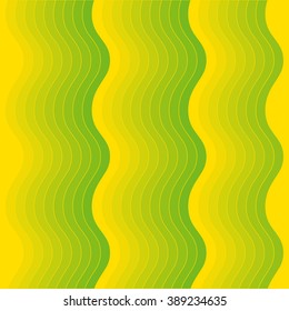 Vector background of abstract waves, stylized yellow wave. Wave simple pattern for fabric, textile and baby linen.
