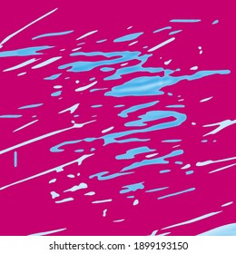 Vector Background - Abstrak painting with Pink, blue, and white colors. Kid's Splatter colors style
