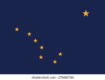 vector background of alaska state flag