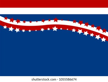 Vector background for the American Independence Day. EPS 10 Vector file