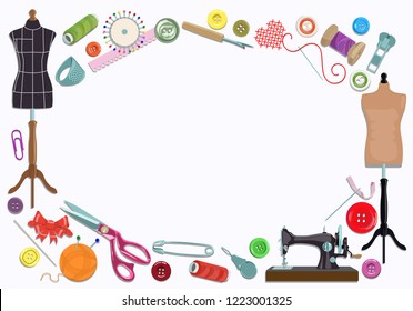Vector Background Announcements Colored Tools Items Stock Vector ...