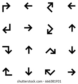 Vector background & Arrow icon set