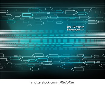Vector Background - with arrows and lines (blue)
