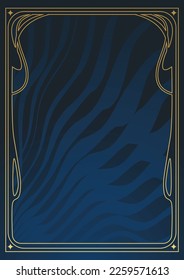 Vector background in art nouveau style