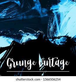 Vector background with artistic brush strokes. Abstract hand - painted element for design. 