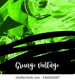 Vector background with artistic brush strokes. Abstract hand - painted element for design. 