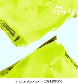 Vector background with artistic brush strokes. Abstract landscape painting for design. 