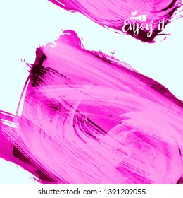 Vector background with artistic brush strokes. Abstract landscape painting for design. 