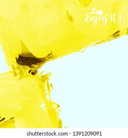 Vector background with artistic brush strokes. Abstract landscape painting for design. 