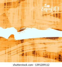 Vector background with artistic brush strokes. Abstract landscape painting for design. 