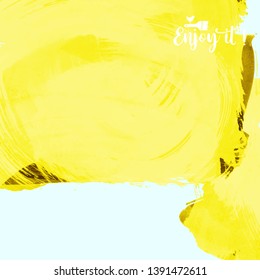 Vector background with artistic brush strokes. Abstract landscape painting for design. 