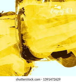 Vector background with artistic brush strokes. Abstract landscape painting for design. 