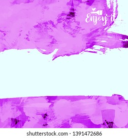 Vector background with artistic brush strokes. Abstract landscape painting for design. 