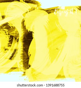 Vector background with artistic brush strokes. Abstract landscape painting for design. 