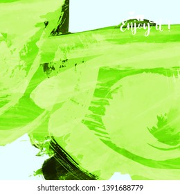 Vector background with artistic brush strokes. Abstract landscape painting for design. 