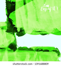 Vector background with artistic brush strokes. Abstract landscape painting for design. 
