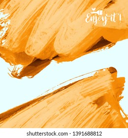 Vector background with artistic brush strokes. Abstract landscape painting for design. 