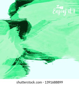 Vector background with artistic brush strokes. Abstract landscape painting for design. 