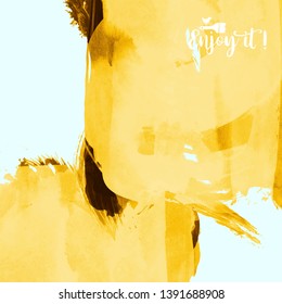 Vector background with artistic brush strokes. Abstract landscape painting for design. 