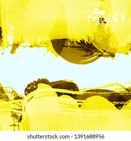 Vector background with artistic brush strokes. Abstract landscape painting for design. 