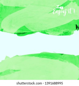 Vector background with artistic brush strokes. Abstract landscape painting for design. 