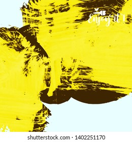 Vector background with artistic brush strokes. Abstract landscape painting for design. 