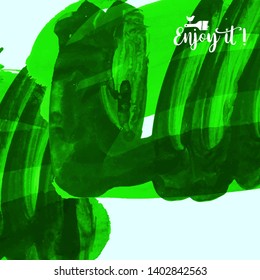 Vector background with artistic brush strokes. Abstract landscape painting for design. 