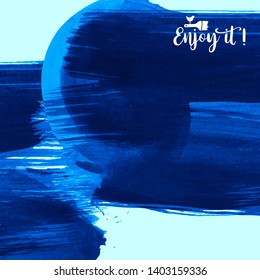 Vector background with artistic brush strokes. Abstract landscape painting for design. 